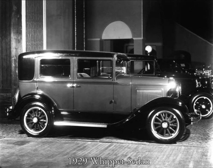 1929 Whippet 96A Sedan in showroom - America