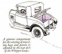 1927 Whippet Sales Brochure - Coupe