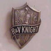 R and V Knight Radiator Emblem
