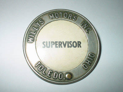 Willys Motors Inc Employee Badge