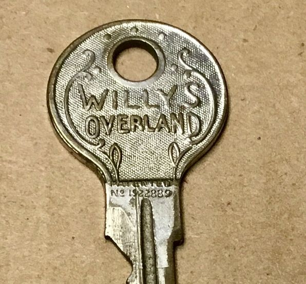 Willys Overland Ignition and Door Lock Key