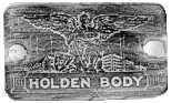 Holden Australia Body Emblem Brass Plate