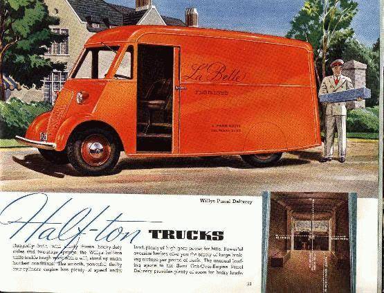 1940 Willys Panel Delivery Advert