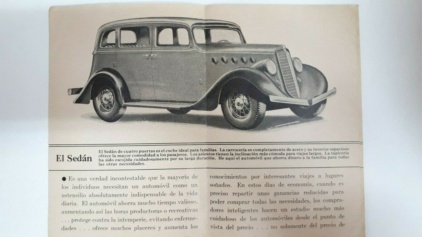 1935 Willys Model 77 brochure - Mexico