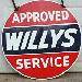 Willys Service Sign