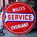 Willys Overland Service Sign