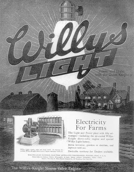 Willys Light Plant Advertisement - America